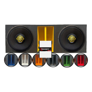 CAIXA DUTO RÉGUA COLORIDO 2X12 WOOFER KAOS 650W 4 OHMS + MÓDULOS TARAMPS em Oferta na Shopee