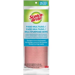 Pano Multiuso Rosa SCOTCH Brite Rolo com 25 Unidades