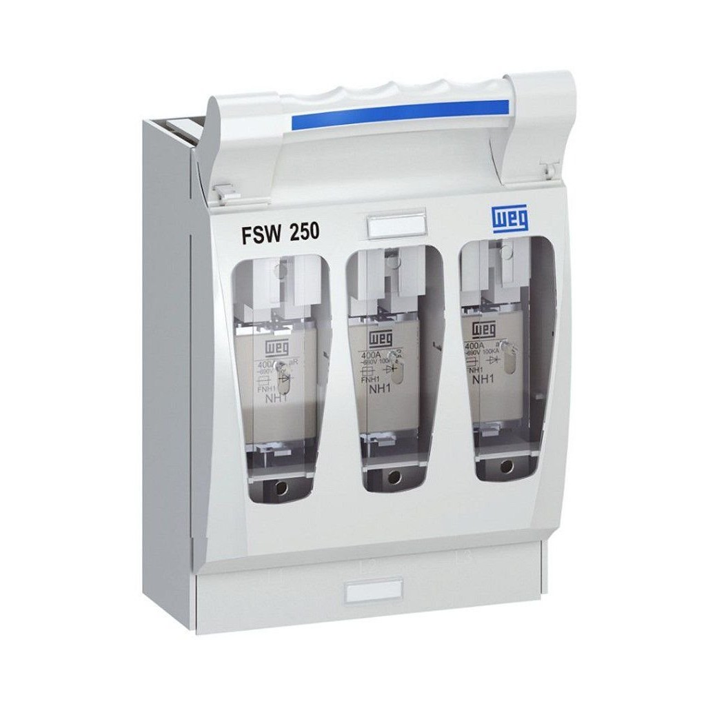 Chave Seccionadora Saca Fusível FSW 250A 3 Polos NH1 Weg