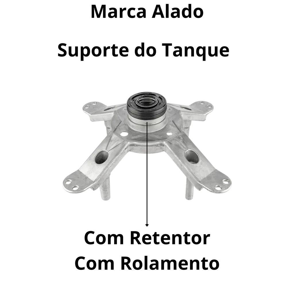 Suporte Do Rolamento do Tanque Cruzeta Compativel Brastemp e Consul Eletrônica Bwl11 Bwk12 Bwk11+Mod