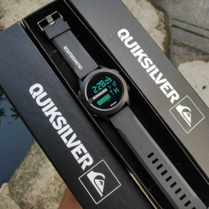 Banda Relógio Quiksilver Homens Genuine Digital À Prova D' Água Automática Completa Led Watch HI03 em Oferta na Shopee