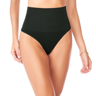 Calcinha Fio Dental Modeladora Sem Costura Preta em Oferta na Shopee