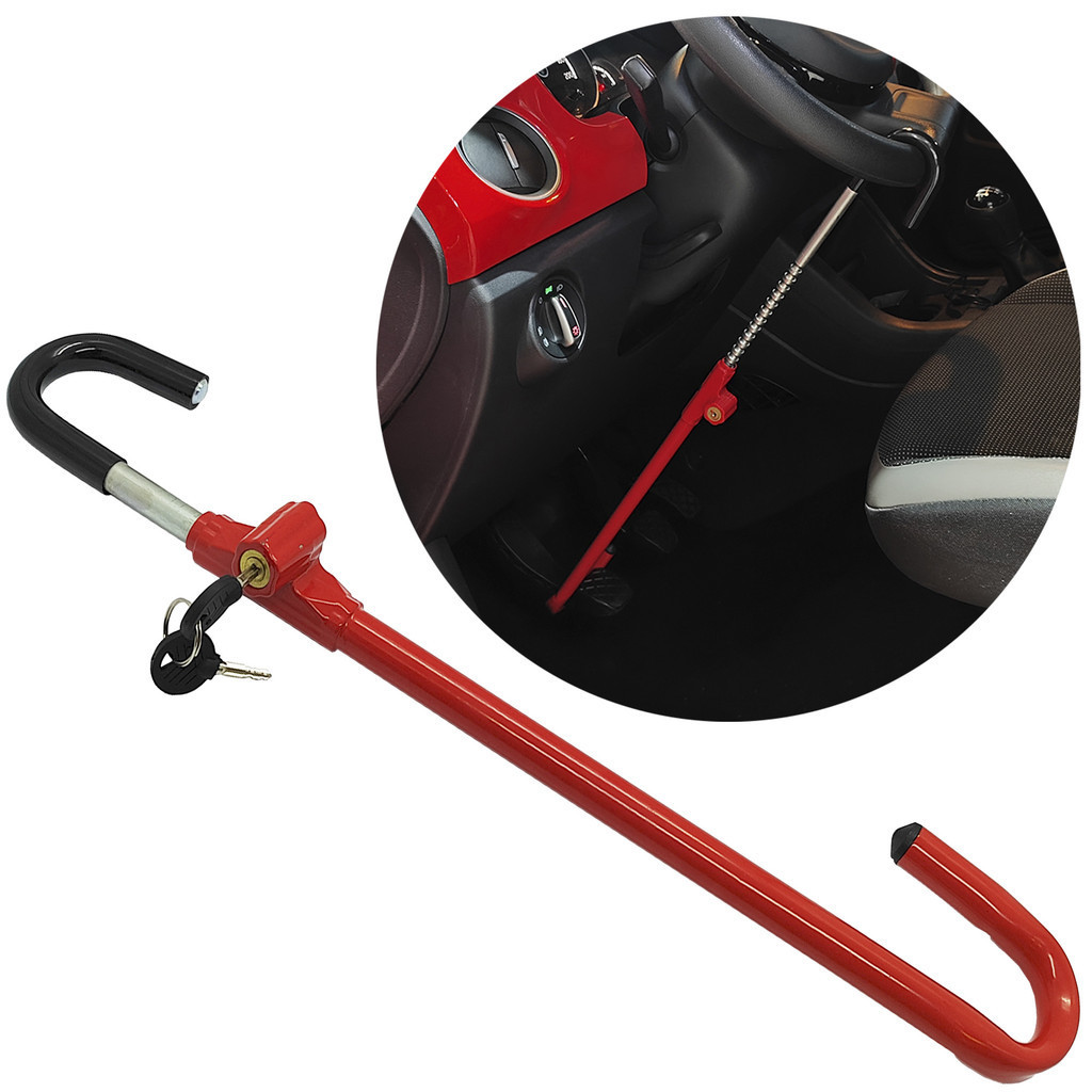 Trava Carneiro Antifurto Volante e Pedal De Segurança Carro Universal Trava Carneiro Antifurto Volante e Pedal De Segurança Carro Universal