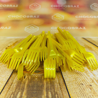 50~250 GARFO SOBREMESA PS AMARELO PEROLADO BELLO FESTAS em Oferta na Shopee