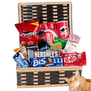 Cesta Bau De Cafe Da Manhã Chocolate Presente Aniversario Su em Oferta na Shopee