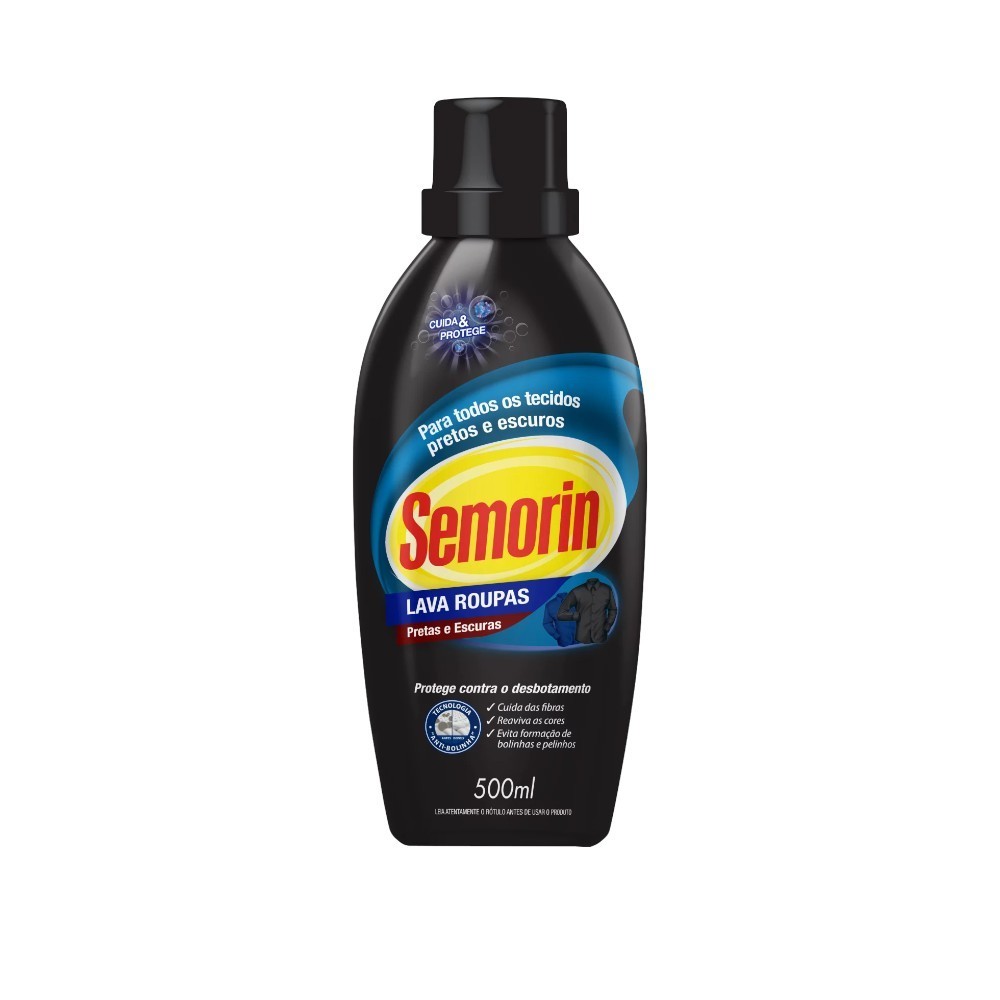 SEMORIN LAVA ROUPAS PRETAS E ESCURAS 500ML em Oferta na Shopee