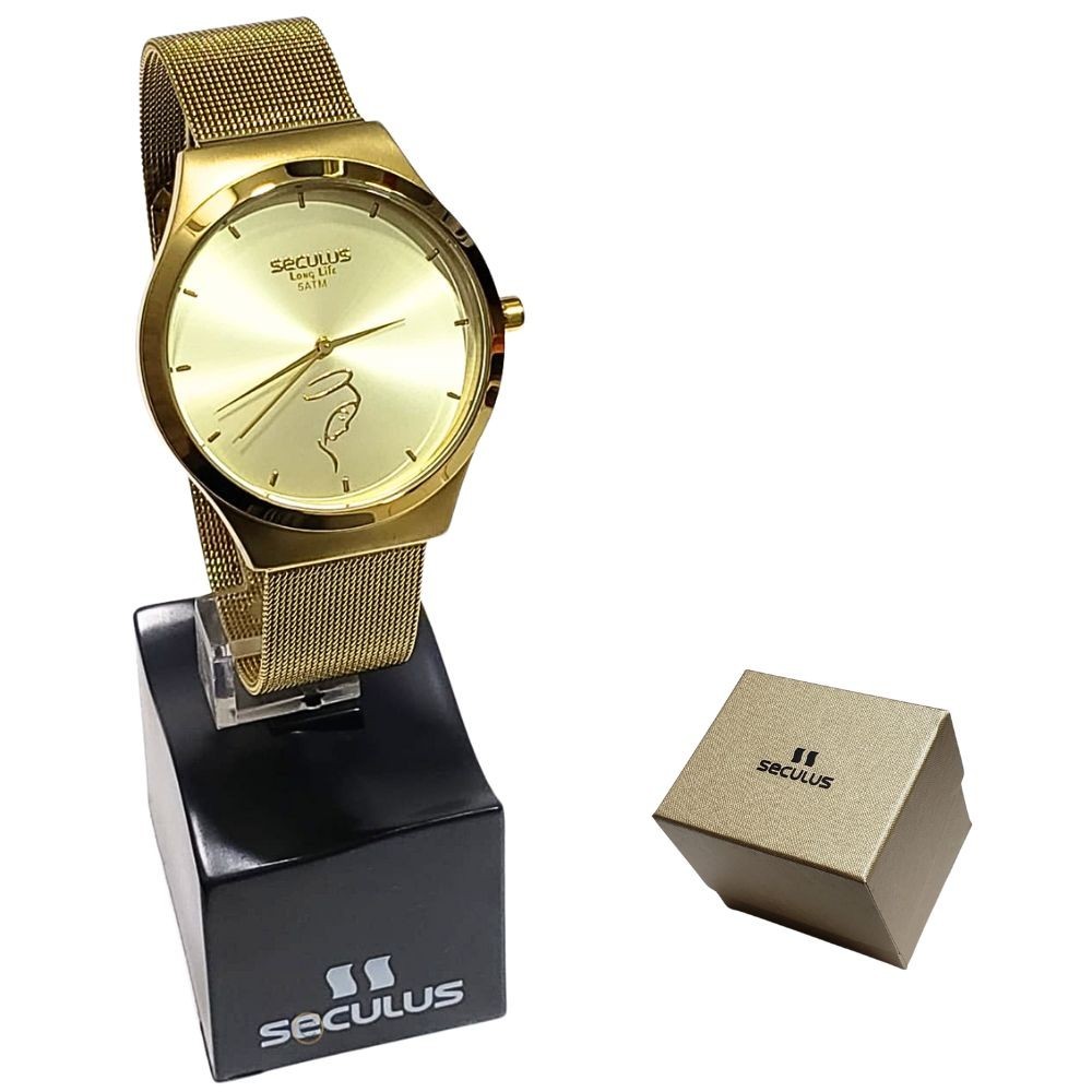 Relógio Seculus Feminino Nossa Senhora Aparecida 44040LPSKDA1K1 em Oferta na Shopee