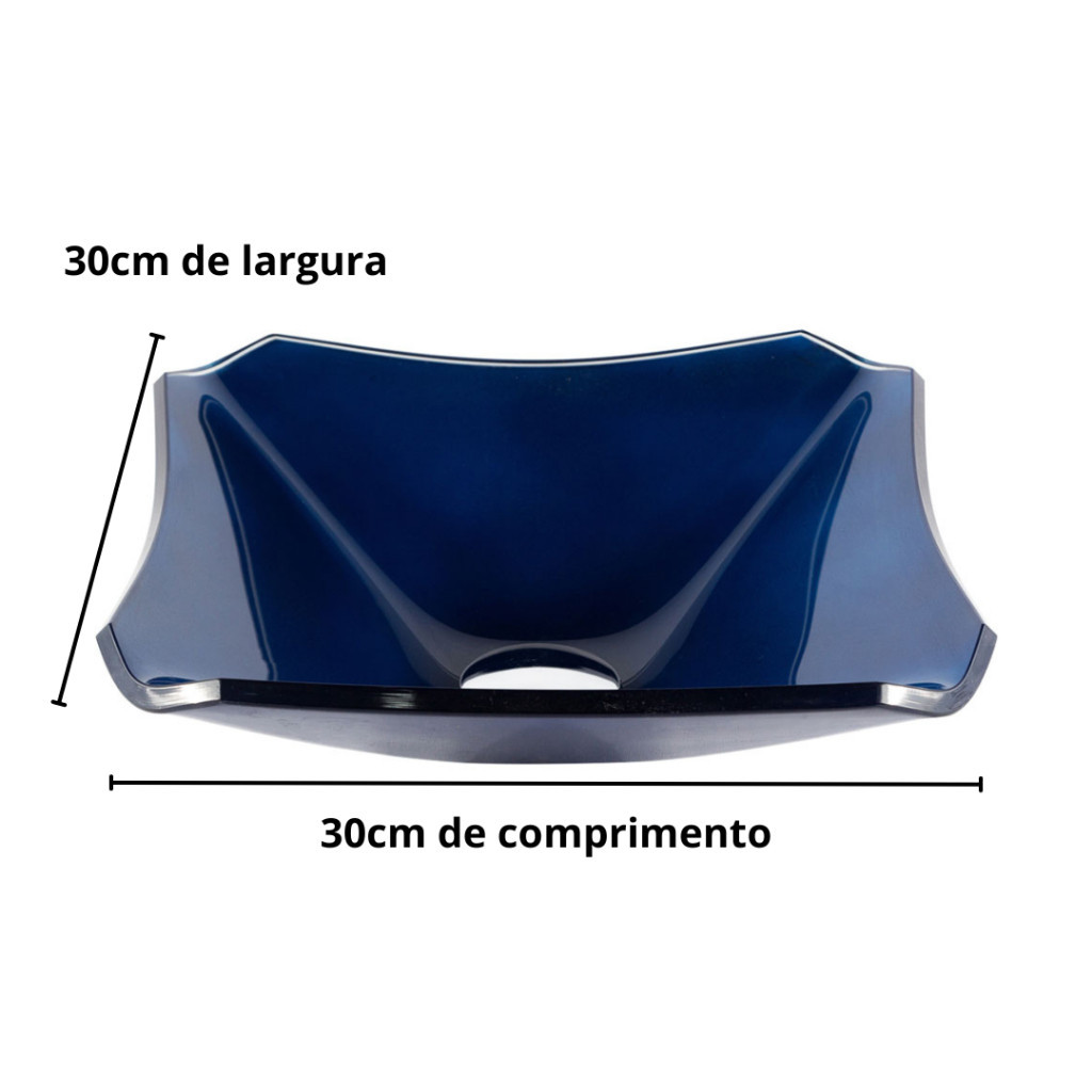 CUBA VIDRO RETRO BANHEIRO 30CM em Oferta na Shopee