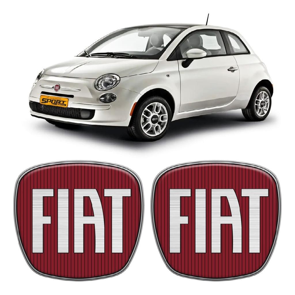 Adesivos Para Fiat 500 2009/2017 Emblemas Vermelho Genérico em Oferta na Shopee