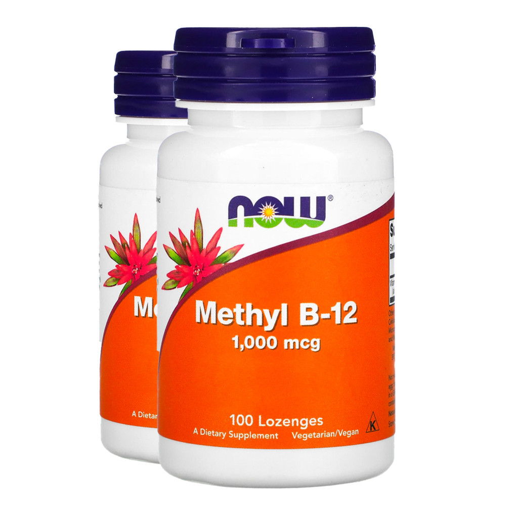 Kit 2x Vitamina B-12 1mg com Metilcobalamina Now 100 Past Importado/Made in Usa - Health