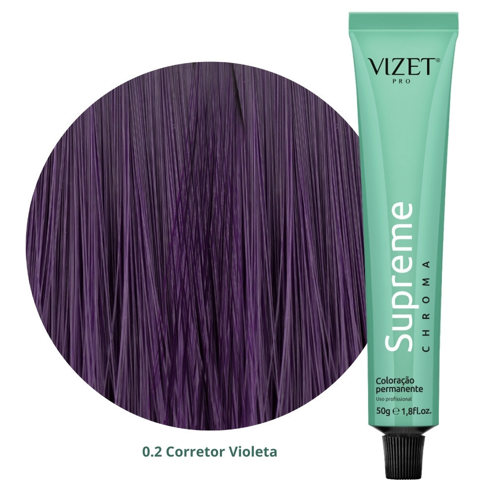 Corretor Violeta 0.2 para Coloração Supreme Chroma Vizet 50gr