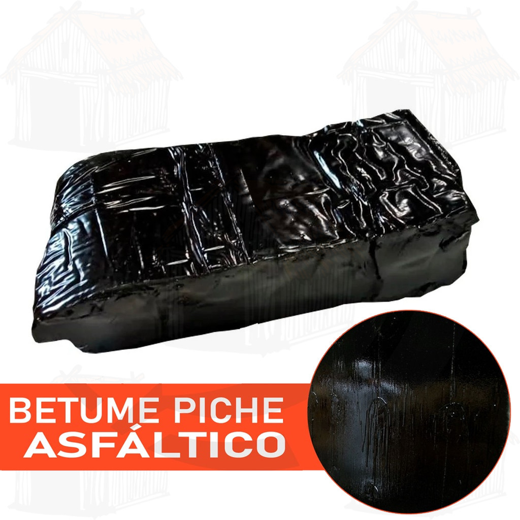 Betume Piche Pixe Asfalto para madeira Veda Laje Embarcação 1kg