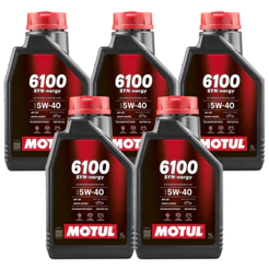 KIT 5 LITROS ÓLEO MOTUL 6100 SYN-NERGY 5W-40 AUTO