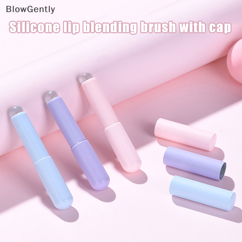 BlowGently Escova De Lábios De Silicone Com Corretiva Angular De Cobertura Como As Pontas Dos Dedos Q Escovas De Maquiagem Para Os Macias Cabeça Redonda Sem Quebra BG NOVEL