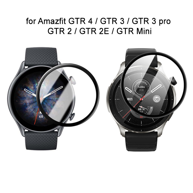 Filme De Cobertura Total HD Protetor De Tela 3D Anti-Riscos Para Huami Amazfit GTR 4 3 Pro 2 2e Mini Smartwatch