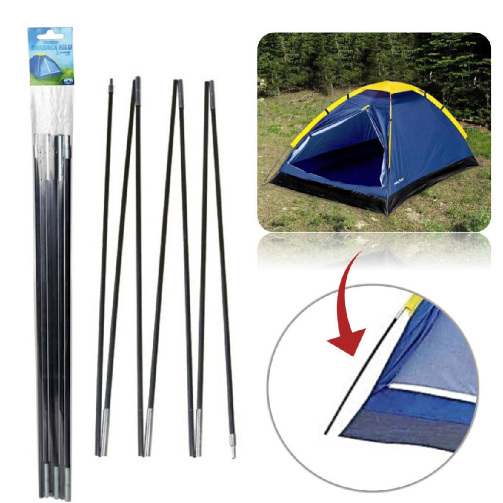 Kit Conjunto De Varetas Reposição Barraca Iglu 2 Pessoas Mor em Oferta na Shopee