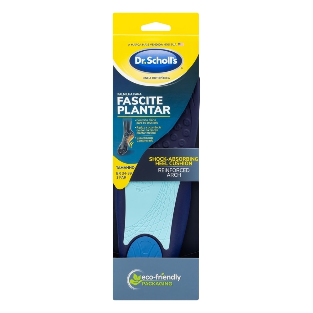 Palmilha Dr. Scholl's Plantar Fascite Pain Relief Women 1 Par