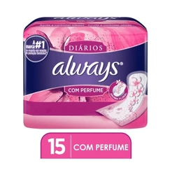 Protetor Diario Always sem Abas com Perfume 15 Unidades