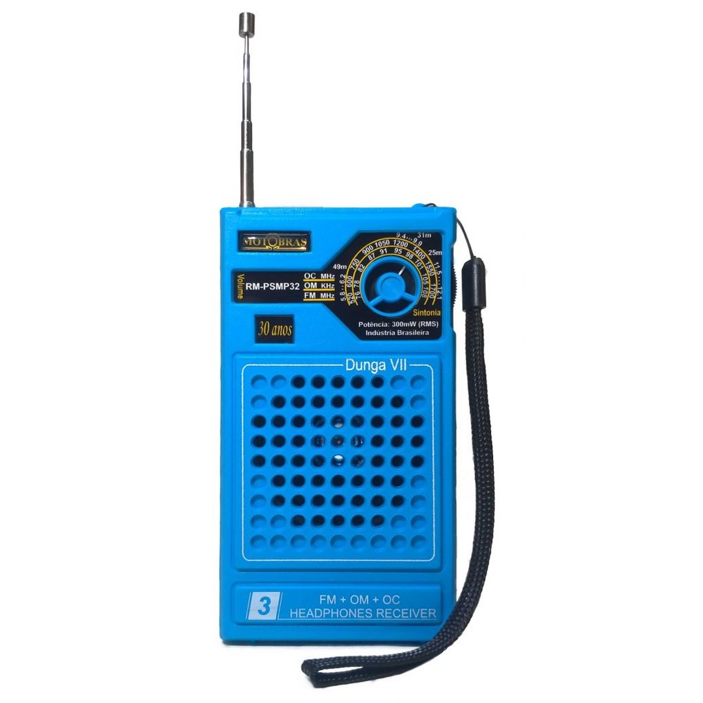Rádio Portátil -rm-psmp32 -om/fm/oc - Motobras