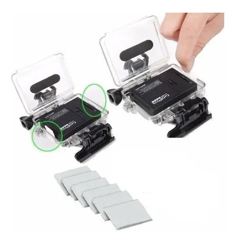 Kit Com 12 Pastilhas Anti Embaçantes Anti-fog Gopro 10 Black