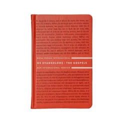 Os Evangelhos | Bilíngue | Português/Inglês | NVI | Palavras de Jesus em Azul | Capa Dura | Vermelho
