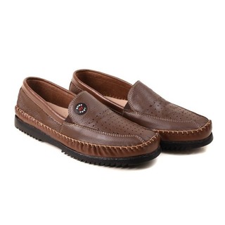 Mocassim Sapatilha Masculino Em Couro Legítimo Leve