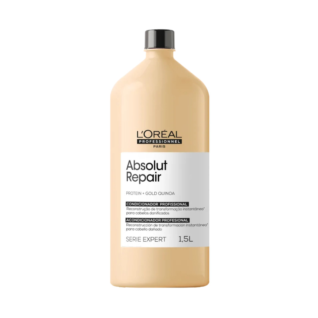 Condicionador Loreal Absolut Repair Gold 1,5 Litros - Reparação de Cabelos Danificados
