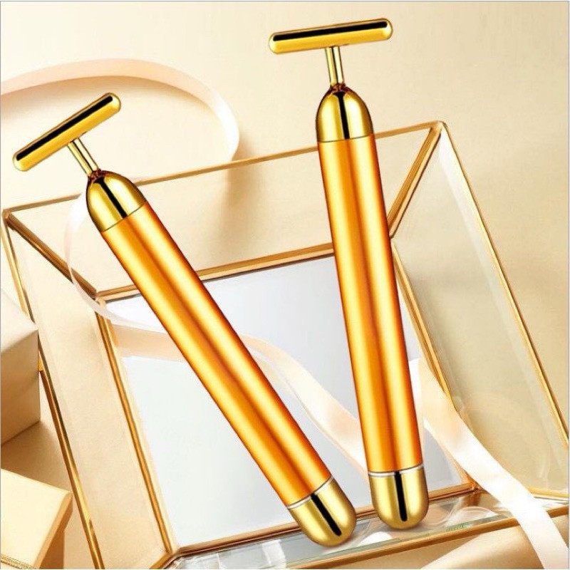 Massageador Elétrico Facial Vibração Afina Rosto Bastão Mágico Anti Olheira-envio imediato