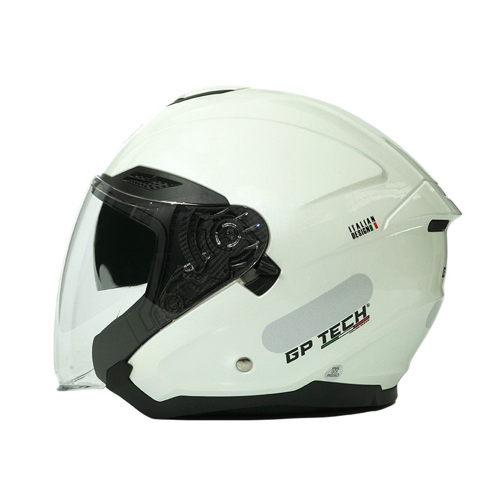 Capacete De Moto Aberto Feminino E Masculino Gp Tech OF669 Perolizado