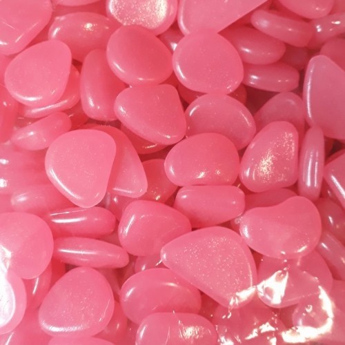 Kit 50 Pedras Luminosa Decoração Jardim - Rosa Claro em Oferta na Shopee