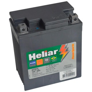 Bateria Moto Lander Tenere Htz7l Selada 6 Amperes 12v Heliar em Oferta na Shopee