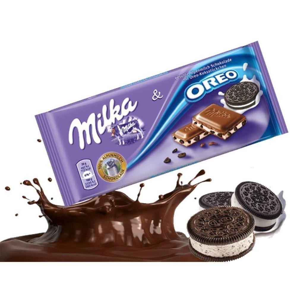 Chocolate ao Leite Milka Oreo 100g