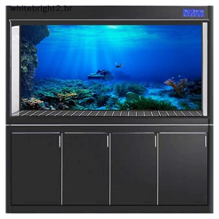 WTHG Fundo De Peixe Decorativo Paing Plantas HD Aquário Paisagem Adesivo Oceano Mar Pano De Decoração . em Oferta na Shopee