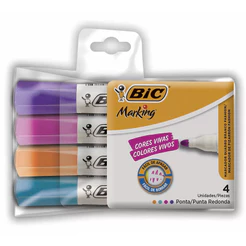 Pincel para quadro branco Fashion com 4 cores 930094 Bic