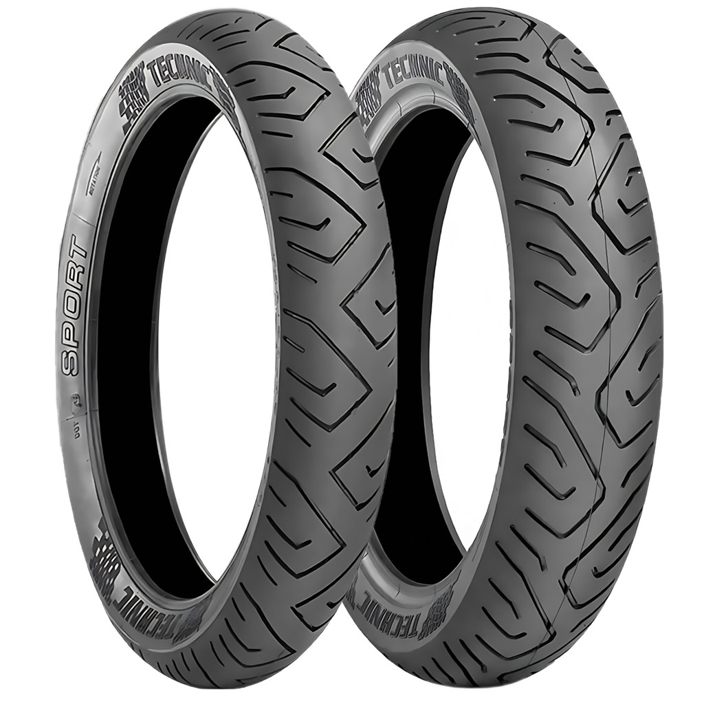 Par Pneu Moto Cbr 450/Xtz 250 X/Gs 500/Next 250-300 110-70-17 + 130-70-17 Sem Câmara Sport Technic
