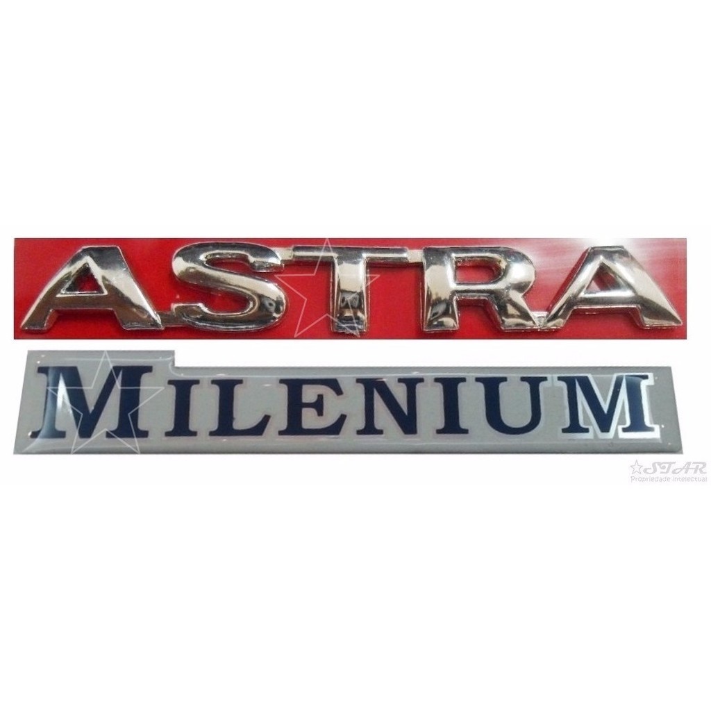 Emblemas Símbolos Astra Milenium - 2000 À 2001 - Modelo Original