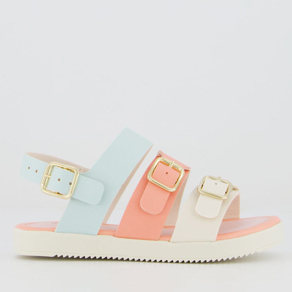 Sandalia Klin Lolinha Infantil Bege e Azul em Oferta na Shopee