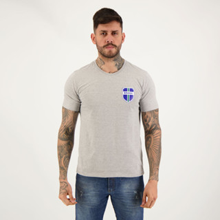 Camisa Brasil Escudo Cinza em Oferta na Shopee