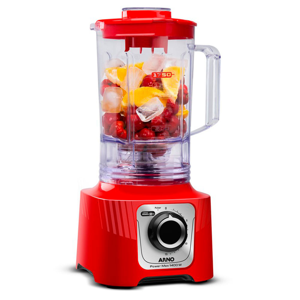 Liquidificador Arno Power Max LN63 1400W Jarra 3,1L Vermelho 220V em Oferta na Shopee