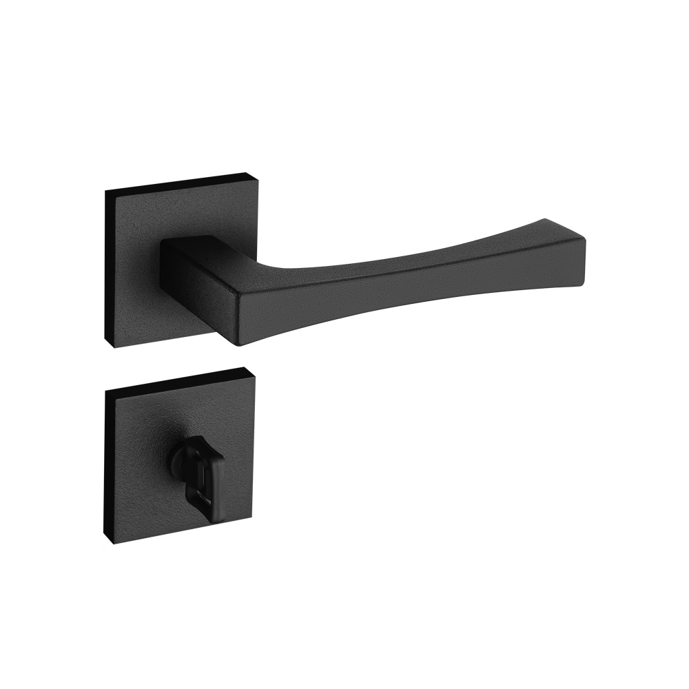 Fechadura Roseta Vivaldi EPT 55mm Preto Fosco Texturizado Pado Banheiro (885-90B 54023080)