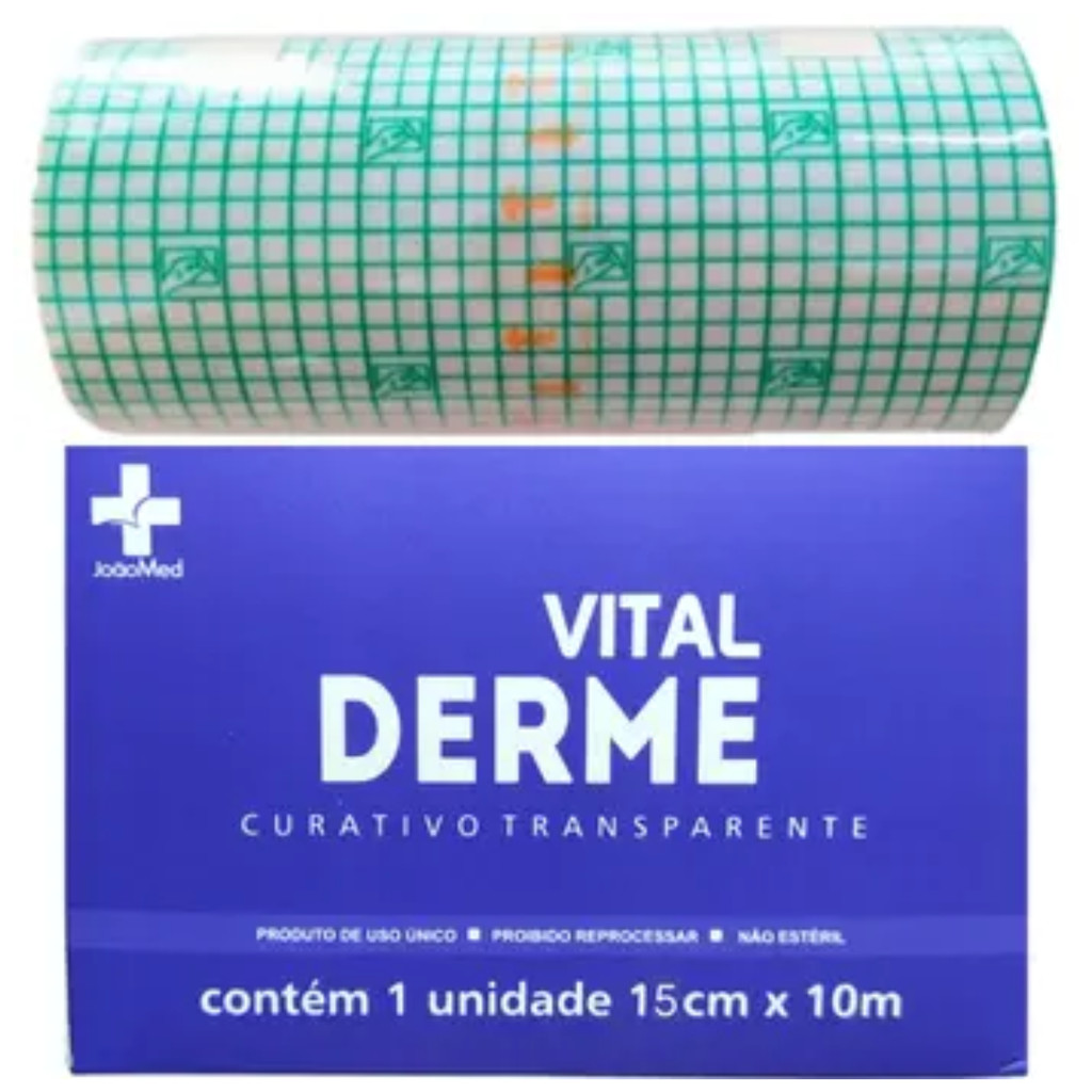 Curativo Filme Rolo Transparente Vitalderme 15 cm x 10 m em Oferta na Shopee