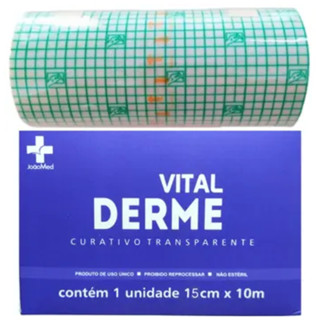 Curativo Filme Rolo Transparente Vitalderme 15 cm x 10 m em Oferta na Shopee