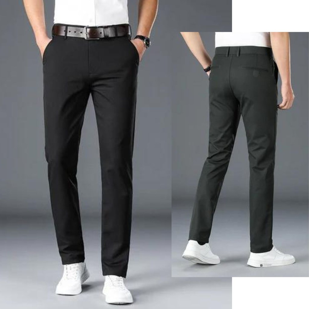 Calça Alfaiataria Masculina Sarja Esporte Fino Chino com Lycra em Oferta na Shopee