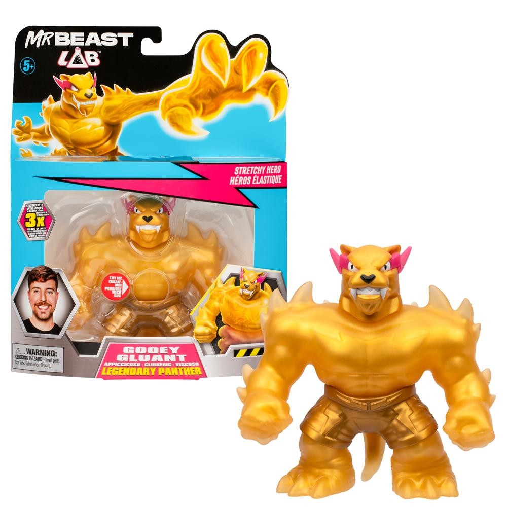 Boneco Colecionável Elástico Goo Jit Zu MrBeast Lab - Pantera Lendária - Hobbies & Collections