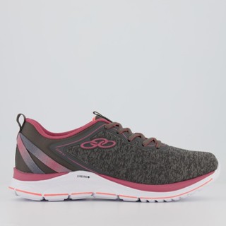Tênis Olympikus Day Feminino Chumbo e Rosa em Oferta na Shopee
