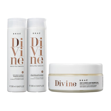 Brae Divine Anti Frizz Home Care Trio (3 Produtos) em Oferta na Shopee