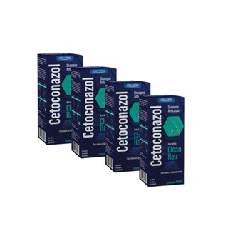 Kit 4 Shampoo Anticaspa Clean Hair 100ml em Oferta na Shopee