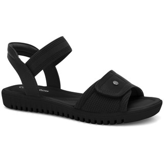 Sandália Feminina Baixa Elástico Velcro Preta Comfortflex 2443307-3 em Oferta na Shopee