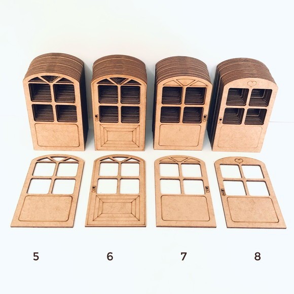 Kit 10 Aplique Porta/ Janela 10cm  Mdf Enfeite Decoração Bonito Legal Animado Qualidade Confiável em Oferta na Shopee