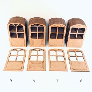 Kit 10 Aplique Porta/ Janela 10cm  Mdf Enfeite Decoração Bonito Legal Animado Qualidade Confiável em Oferta na Shopee
